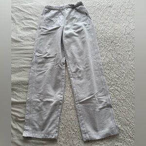 Light Gray Casual Wide Leg Joggers from Aritzia